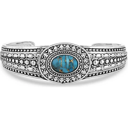 Montana Silversmiths At the Center Bracelet - Silver/Black/Turquoise/Copper