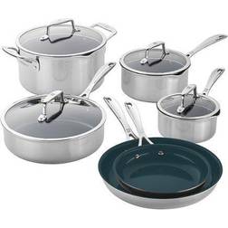 Zwilling Clad CFX Cookware Set with lid 10 Parts