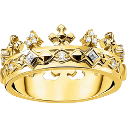 Thomas Sabo Crown Ring - Gold/Transparent