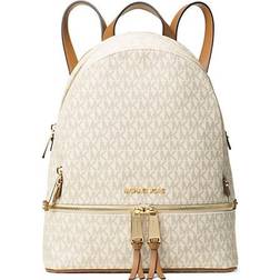 Michael Kors Rhea Medium Logo Backpack - Vanilla