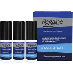Regaine for Men Extra Strength Scalp Solution 5% w/v 60ml 3pcs Liquid