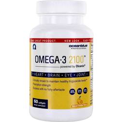 Oceanblue Omega-3 2100 High-Potency Natural Orange Flavor 2100 mg. 60 Softgels
