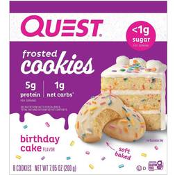 Quest Nutrition Quest Nutrition Frosted Cookies Whey Protein Protein Foods, 8 Cookies, Birthday Cake