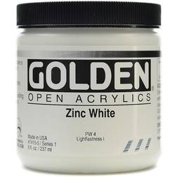 Golden OPEN Acrylic Colors zinc white 8 oz. jar