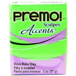Sculpey Premo Premium Polymer Clay bright green pearl 2 oz