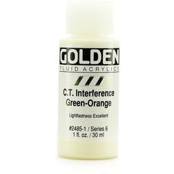 Golden Fluid Acrylics interference green-orange (CT) 1 oz