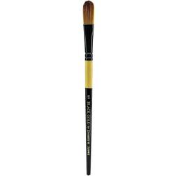 Dynasty Black Gold Series Synthetic Brushes Short Handle 1 2 in. oval wash