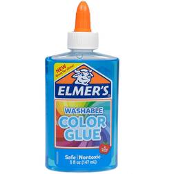 Elmers Colored Glue blue 5 oz. transparent