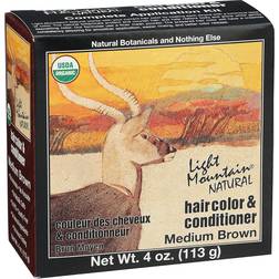 Light Mountain Natural Hair Color & Conditioner Medium Brown 113g