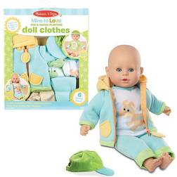 Melissa & Doug Mine to Love Mix & Match Playtime Doll Clothes