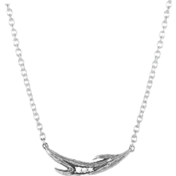 Montana Silversmiths Kristy Titus Mountain Joy Antler Necklace - Silver/Black/Transparent