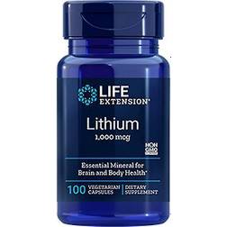 Life Extension Lithium 1000 mcg 100 Vegetarian Capsules