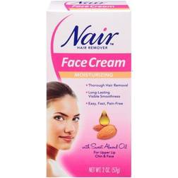 Nair Hair Remover, Moisturizing Face Cream, For Upper Lip, Chin & Face, 57g
