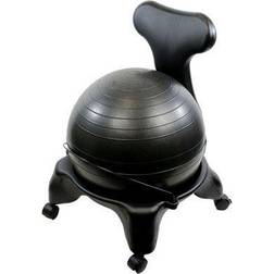 Cando Cando Mobile Plastic Ball Chair with Back without Arms, Adult 55 cm Ball