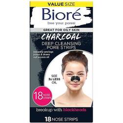 Bioré Biore Deep Cleansing Pore Strips Charcoal 18 Nose Strips