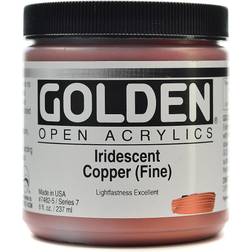 Golden OPEN Acrylic Colors iridescent copper (fine) 8 oz. jar