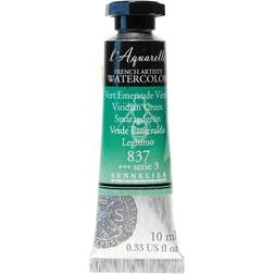 L'Aquarelle French Artists' Watercolor viridian green 10 ml C63