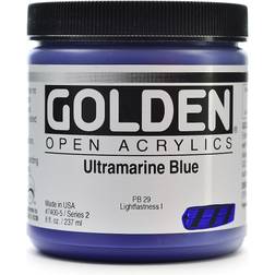 Golden OPEN Acrylic Colors ultramarine blue 8 oz. jar
