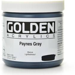 Golden Heavy Body Acrylics payne's gray 16 oz