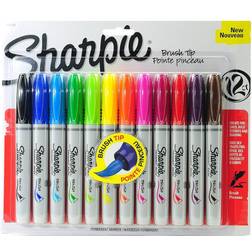 Sharpie Brush Tip Permanent Marker Sets assorted set of 12