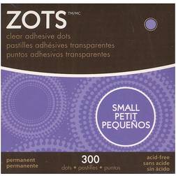 Zots Clear Adhesive Dots 3 16 in. small dots roll of 300