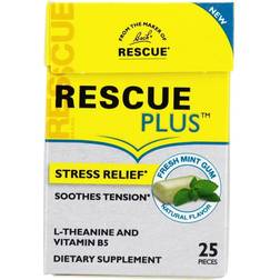Bach Rescue Plus Stress Relief Gum Natural Mint 25 Pieces