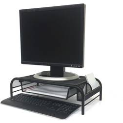 Mind Reader Metal Mesh Monitor Stand And Desk Organizer with Drawer