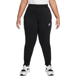Nike Older Kid's Sportswear Club Fleece Trousers Extended Size - Black/White (DC7664-010)