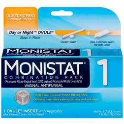 Monistat 1 Day or Night Ovule Insert Plus External Cream Combination Pack Cream