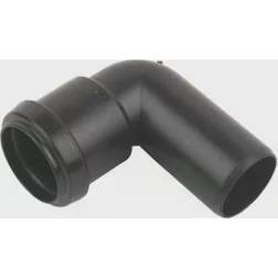 FloPlast Black Push-fit 90Â° Waste pipe Conversion bend (Dia)32mm
