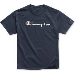 Champion Classic Script Logo T-shirt Men's - Navy