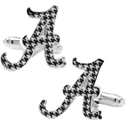 Cufflinks Inc University of Alabama Houndstooth Cufflinks - Silver/Black/White