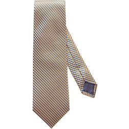 Eton Geometric Silk Tie - Yellow