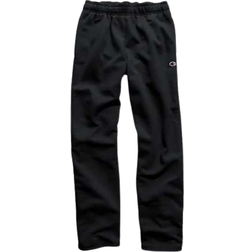 Champion Powerblend Fleece Open Bottom Sweatpants - Black