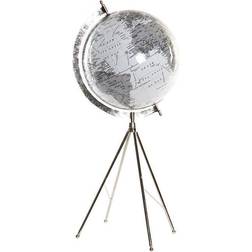 Dkd Home Decor Globe White Metal Plastic (27 x 25 x 61 cm) Globe