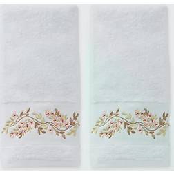 SKL Home Misty Floral 2-pack Guest Towel White (66.04x40.64cm)