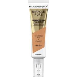 Max Factor Miracle Pure Skin-Improving Foundation SPF30 PA+++ #80 Bronze