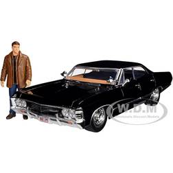 Jada Hollywood Rides Supernatural Dean Winchester 1967 Impala SS Sport Sedan 1:24 Scale Die-Cast Metal Vehicle with Figure