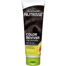 Garnier Nutrisse Color Reviver 5 Minute Nourishing Color Hair Mask, Rich Black