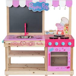 Peppa Pig Wooden Mud Kitchen with Accessories