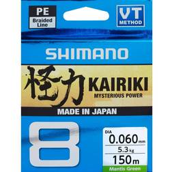 Shimano Kairiki 8 Fletline 150 meter Mantis Green 0,10 mm