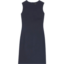 Theory Sleeveless Fitted Dress - Nocturne Navy