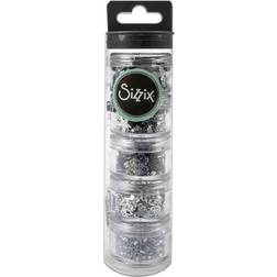Sizzix Sequins Beads Silver 5Pk