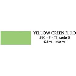 Lefranc & Bourgeois Flashe Vinyl Paint Fluorescent Yellow Green, 125 ml jar