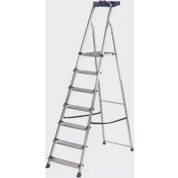Werner 7 Tread Aluminium & Steel Platform Step Ladder (H)2.12M