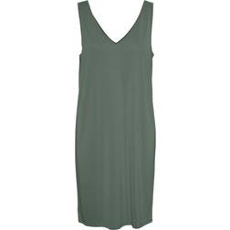 Vero Moda Filli Sleeveless V-Neck Dress - Green