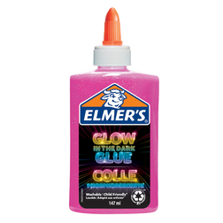 Elmers Glow-In-The-Dark Bastelkleber Rosa 147ml-Flasche