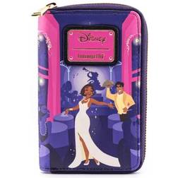 Loungefly Disney Princess and The Frog Tiana's Palace Zip Around Wallet - Blue