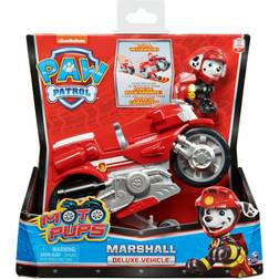 Paw Patrol Spin Master Moto Pups Marshall's Motorcycle, Toy Vehicle (Red/Silver, with Toy Figure)