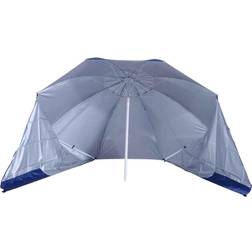 OutSunny Portable Beach Sun Shelter Umbrella: Blue